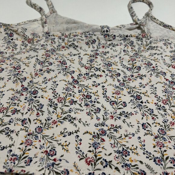 EUC American Eagle XXL Tie-Front Tank Top with Delicate Floral Pattern - Picture 12 of 13